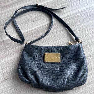 Marc Jacobs- black cross body bag with gold hardware